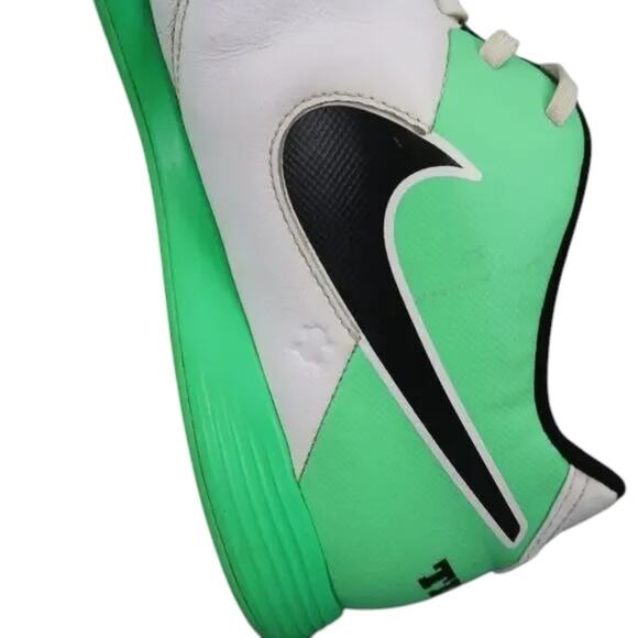 Nike Shoes Mens 13 Soccer Cleats Indoor TiempoX Athletic Leather White Green Low main image 6